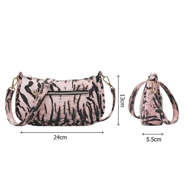 Serpentine Pattern Shoulder Women Bag