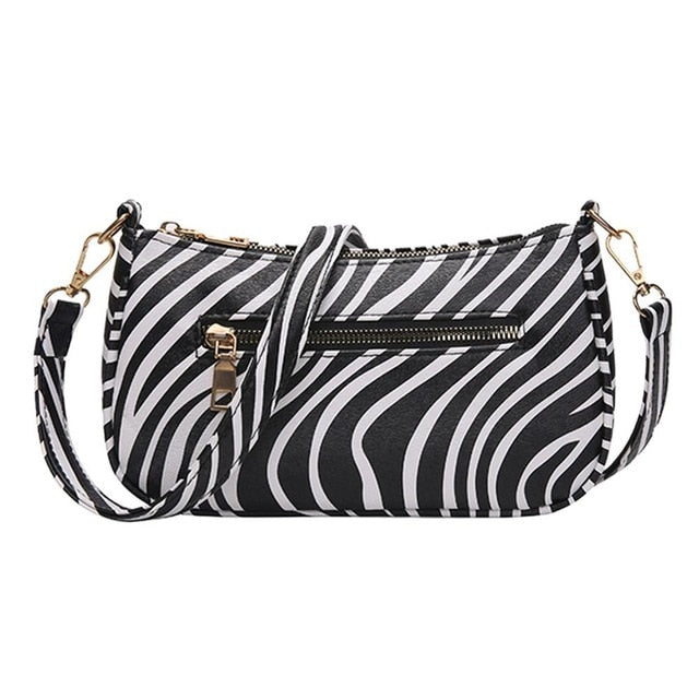 Serpentine Pattern Shoulder Women Bag